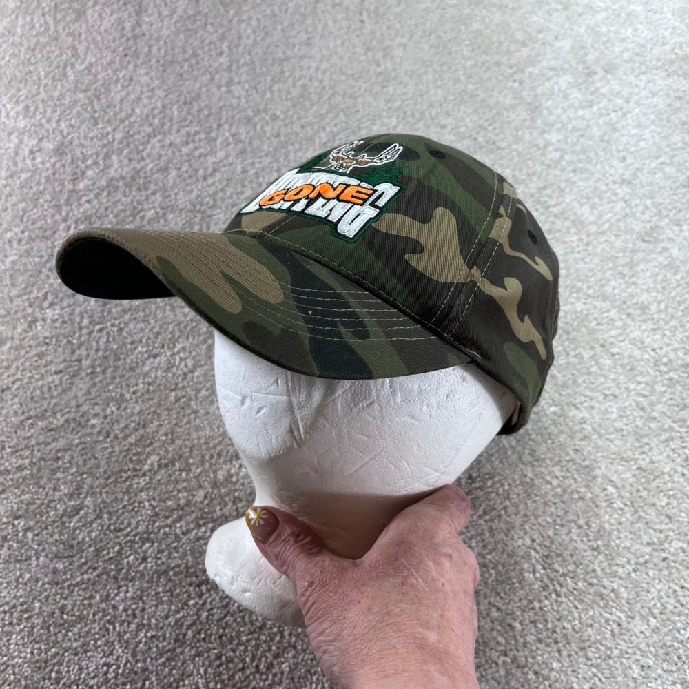Captivating Headgear Baseball Cap Mens OSFM Camo Gone Hunting Deer Buck Hat